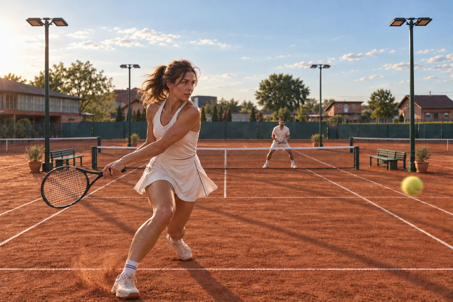 Singles on court 3